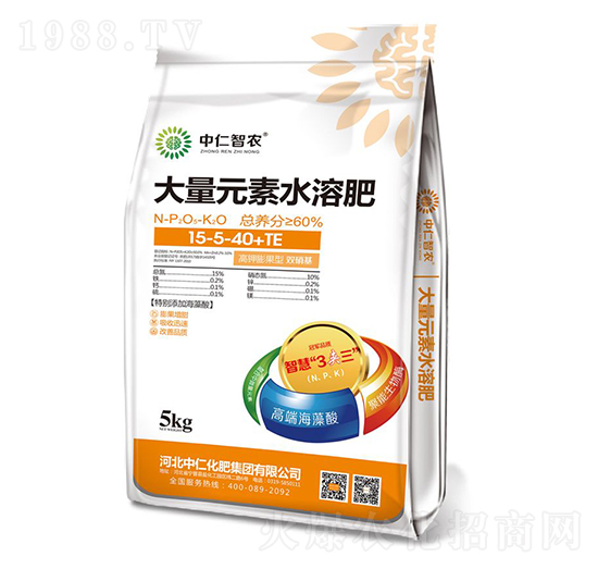 大量元素水溶肥料15-5-40+TE-中仁智農(nóng)-中仁集團(tuán)