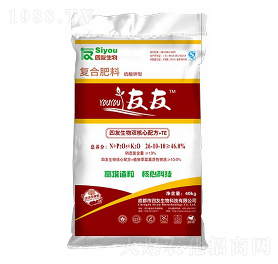 經(jīng)濟(jì)作物專(zhuān)用高塔復(fù)合肥料26-10-10-四友生物