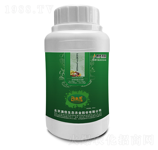 含腐植酸水溶肥料-烏金龍（瓶）-澳佳生態(tài)