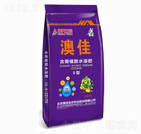 含腐植酸水溶肥12-6-22+TE-澳佳生態(tài)