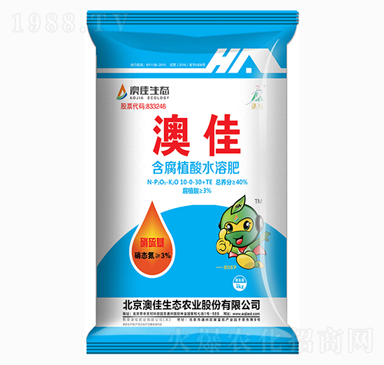 含腐植酸水溶肥10-0-30+TE-澳佳生態(tài)