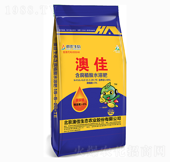 含腐植酸水溶肥15-5-20+TE-澳佳生態(tài)