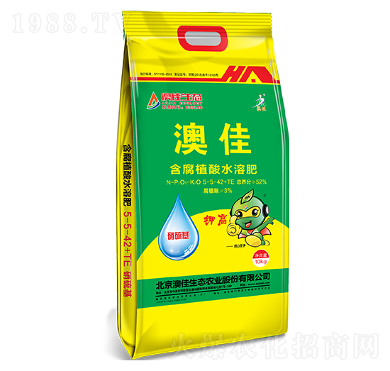 含腐植酸水溶肥5-5-42+TE-澳佳生態(tài)