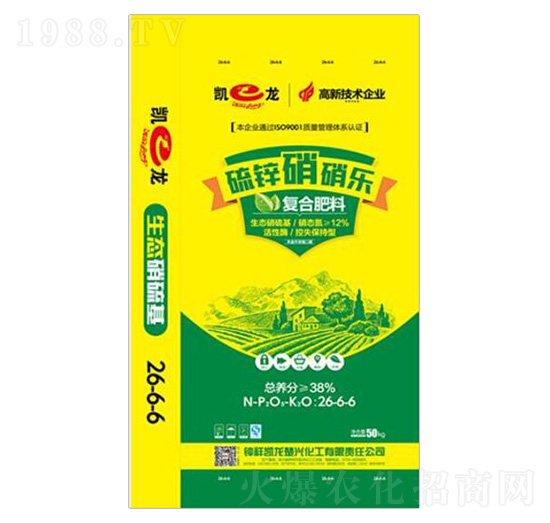 高塔硝硫基復(fù)合肥料26-6-6-硫鋅硝硝樂-凱龍化工