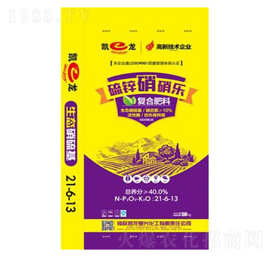 高塔硝硫基復合肥料21-6-13-硫鋅硝硝樂-凱龍化工