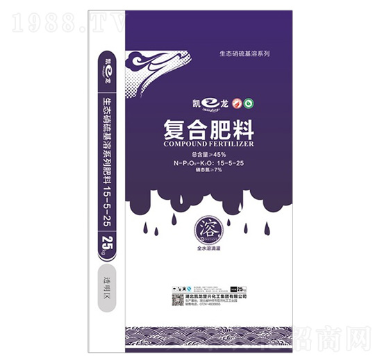 生態(tài)硝硫基全水溶滴灌復合肥料25-5-25-凱龍化工