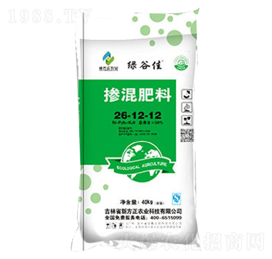 摻混肥料26-12-12-綠谷佳（綠）-新方正