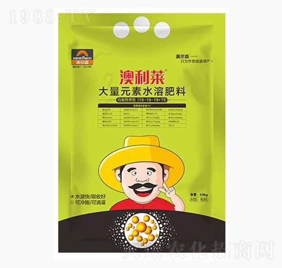 大量元素水溶肥19-19-19+TE-澳利萊-美爾森農(nóng)業(yè)