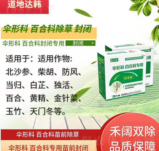 傘形科百合除草劑-傘形百合科苗前-傘形科百合科封閉專(zhuān)用-大韓