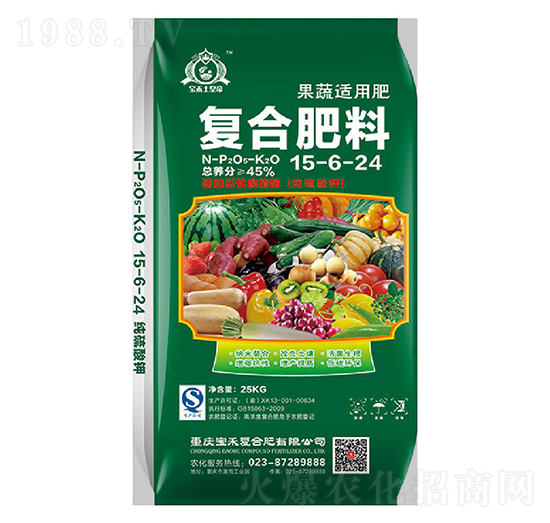 果蔬適用復(fù)合肥料15-6-24-寶禾實(shí)業(yè)