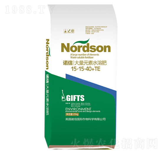 20kg大量元素水溶肥15-15-40+TE-華諾聯(lián)邦