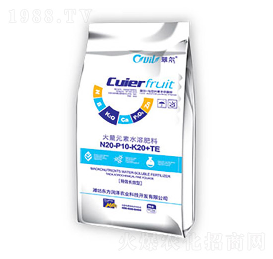 大量元素水溶肥20-10-20+TE-東方潤澤