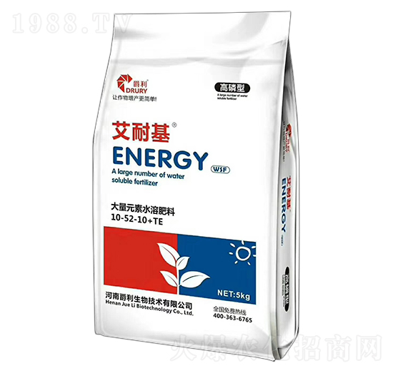 高磷型大量元素水溶肥料10-52-10+TE-艾耐基-爵利生物