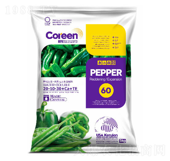 辣椒配方-大量元素水溶肥料20-10-30+Ca+TE-益農(nóng)豐肥業(yè)