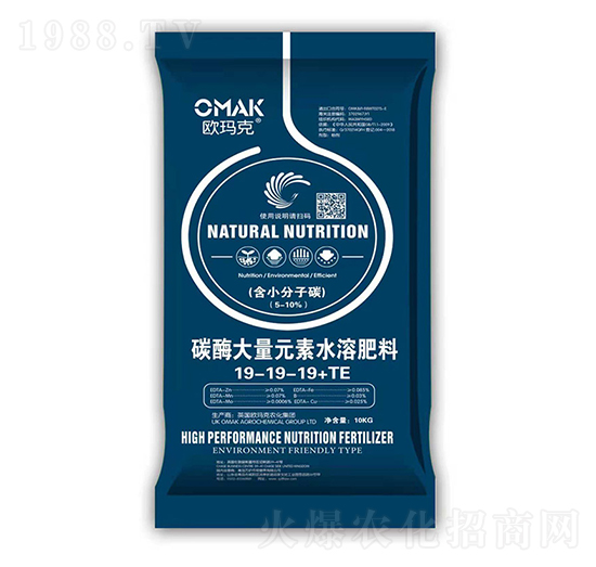 碳酶大量元素水溶肥19-19-19+TE-歐瑪克-方護(hù)