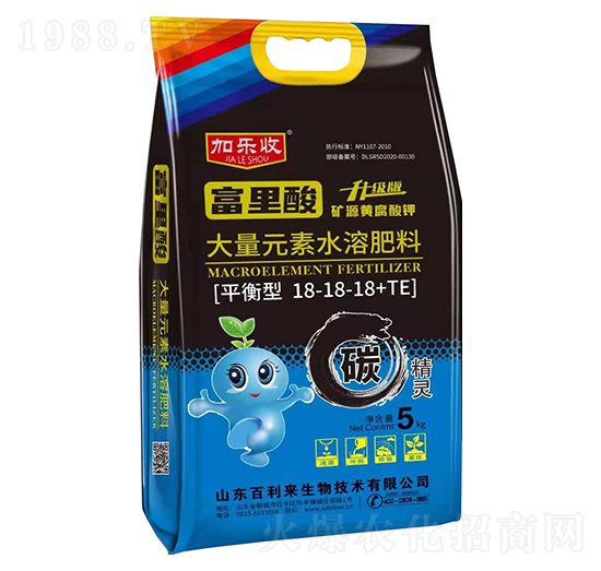 平衡型大量元素水溶肥料18-18-18+TE 加樂(lè)收 百利來(lái)