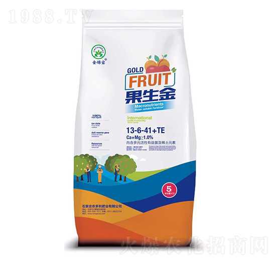 高鉀型水溶肥13-6-41+TE-果生金-農(nóng)多利肥業(yè)