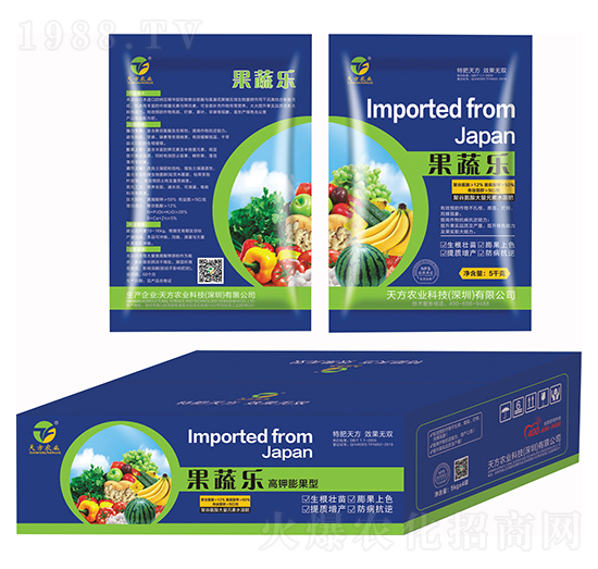 高鉀膨果型聚谷氨酸大量元素水溶肥 果蔬樂 天方農(nóng)業(yè)