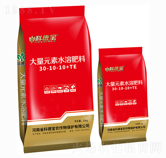大量元素水溶肥料30-10-10+TE 科德寶