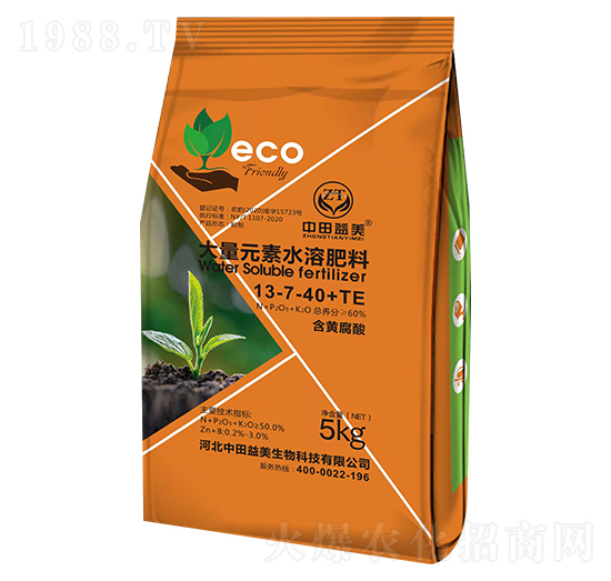 大量元素水溶肥料13-7-40+TE 中田益美 萬(wàn)代富田