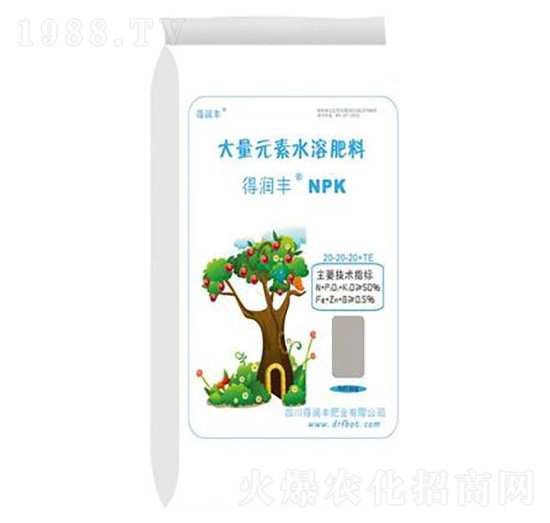 大量元素水溶肥20-20-20 得潤(rùn)豐