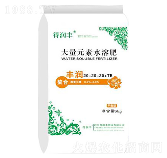 大量元素水溶肥20-20-20+TE 得潤豐