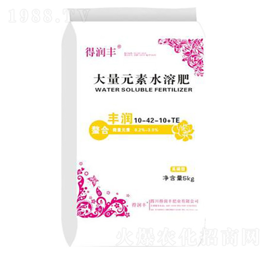 高磷型大量元素水溶肥10-42-10+TE 得潤(rùn)豐