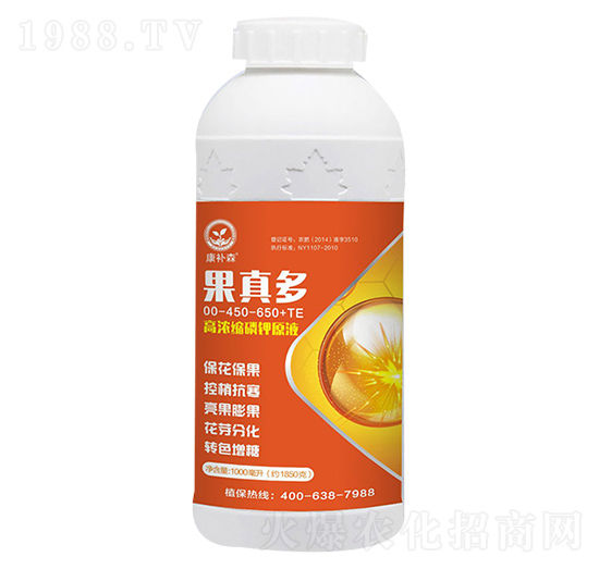 高濃縮磷鉀原液00-450-650+TE 果真多 康補(bǔ)森