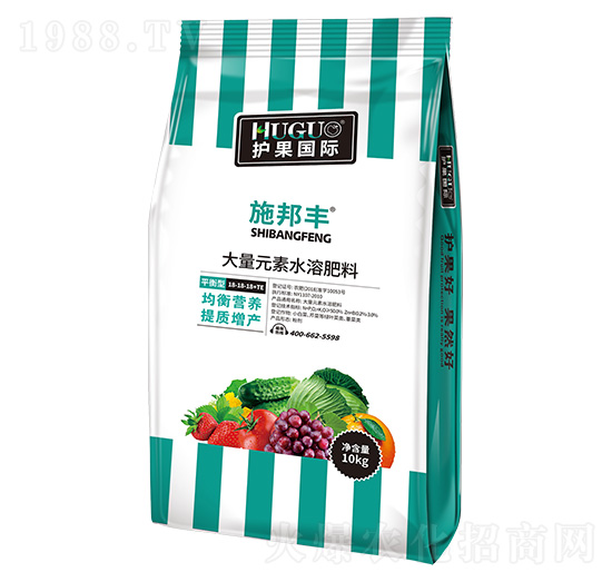 平衡型大量元素水溶肥料18-18-18+TE-施邦豐-護果