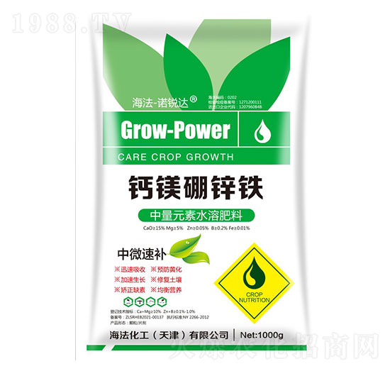 鈣鎂硼鋅鐵 諾銳達 海法