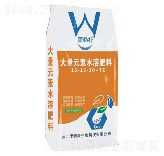 大量元素水溶肥料15-15-30+TE 康必補 禾特康