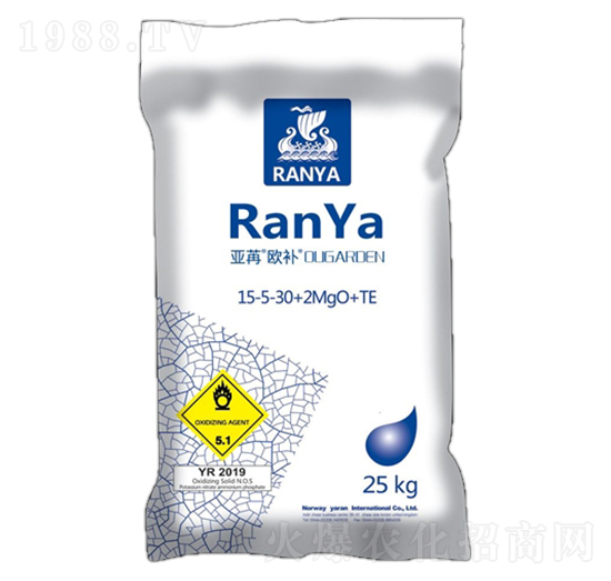 純硝基水溶肥料15-5-30+2MgO+TE 亞苒歐補 亞苒國際