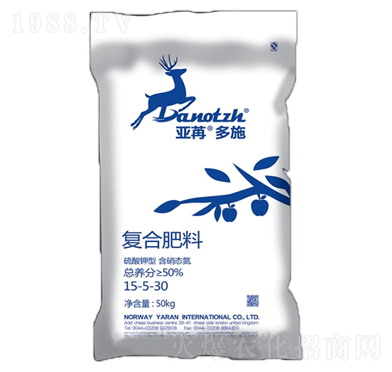 復合肥15-5-30 亞苒多施 亞苒國際