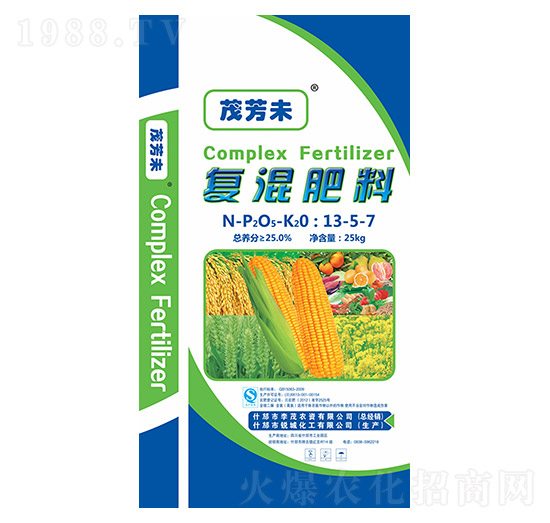 復混肥料13-5-7 茂芳未 李茂農(nóng)資