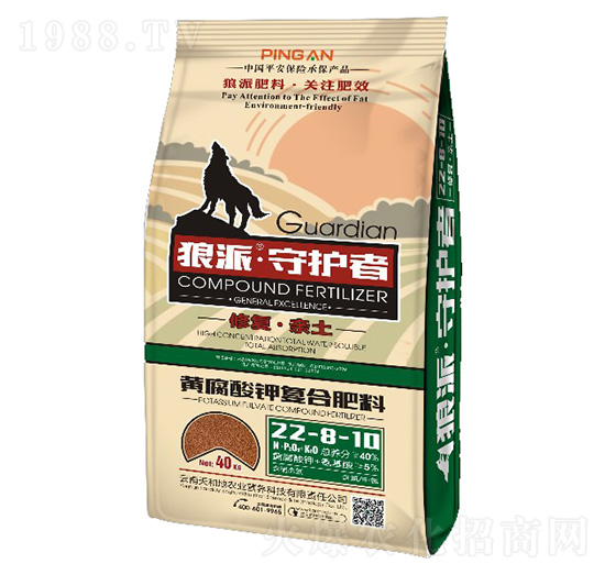 黃腐酸鉀復(fù)合肥料22-8-10-守護(hù)者-狼派