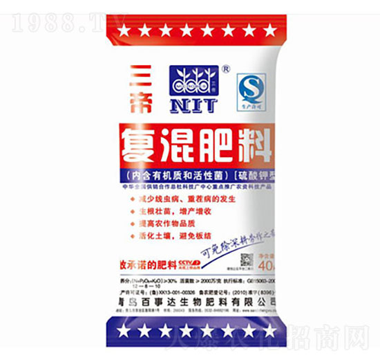 硫酸鉀型 三帝復混肥 百事達