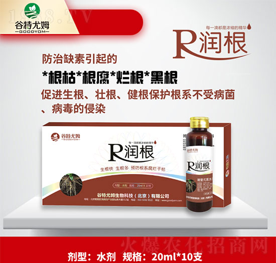 潤根-生根快、生根多，預防根系腐爛干枯-谷特尤姆