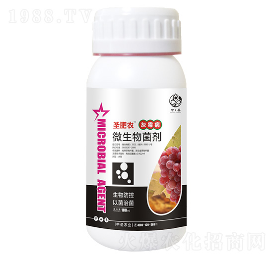 瓶裝灰霉病專(zhuān)用微生物菌劑-圣肥農(nóng)-中圣農(nóng)業(yè)