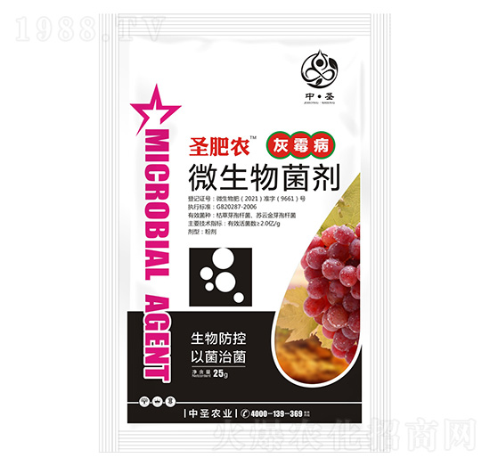 灰霉病專用微生物菌劑-圣肥農-中圣農業(yè)