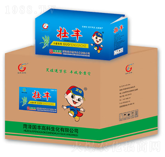 箱裝小麥專用含氨基酸水溶肥料-壯豐-國豐高科