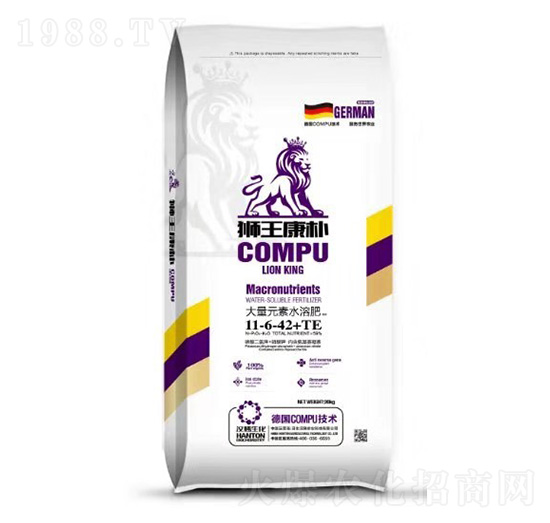 大量元素水溶肥11-6-42+TE-獅王康樸-漢騰農(nóng)業(yè)