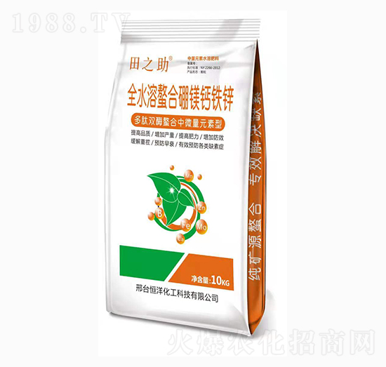 全水溶螯合硼鎂鈣鐵鋅-田之助-恒洋化工