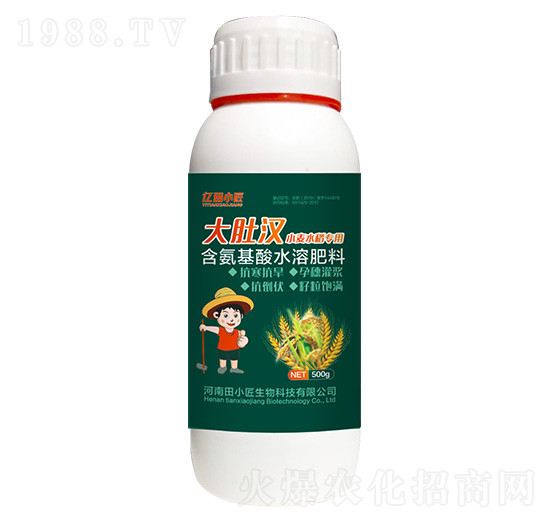 小麥水稻專用含氨基酸水溶肥料-大肚漢-億田小匠