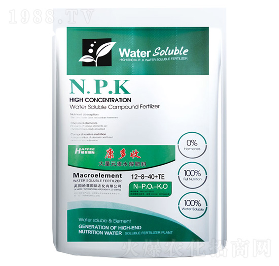 大量元素水溶肥料12-8-40+TE-康多收-七竣州