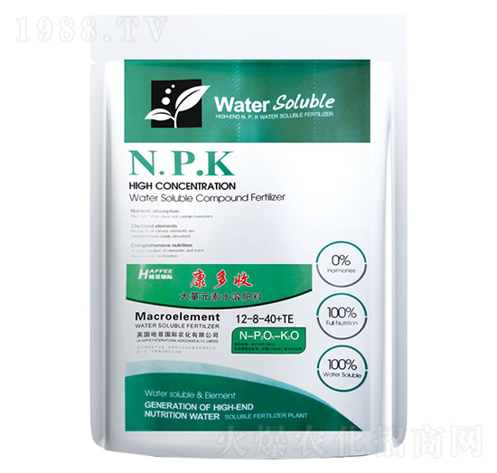 稀土大量元素水溶肥料12-8-40+TE-七竣州
