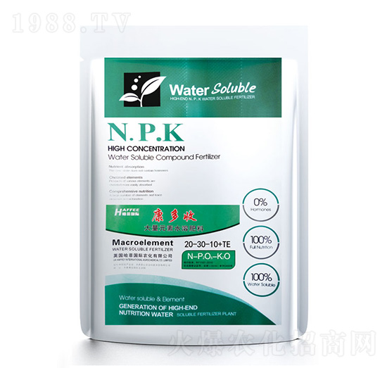 稀土大量元素水溶肥料20-30-10+TE-七竣州