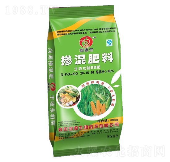 50kg摻混肥料20-15-10-潤源寶-潤源生物