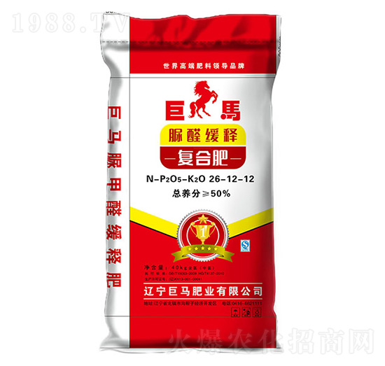 50%脲醛緩釋復合肥26-12-12-巨馬肥業(yè)