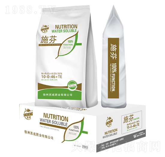大量元素水溶肥料10-0-46+TE-施芬-蘇成肥業(yè)