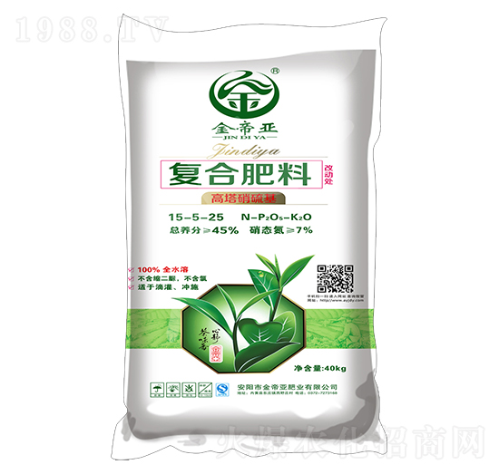 茶葉專用復(fù)合肥料15-5-25-金帝亞